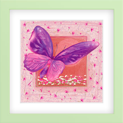 purple butterfly paintings